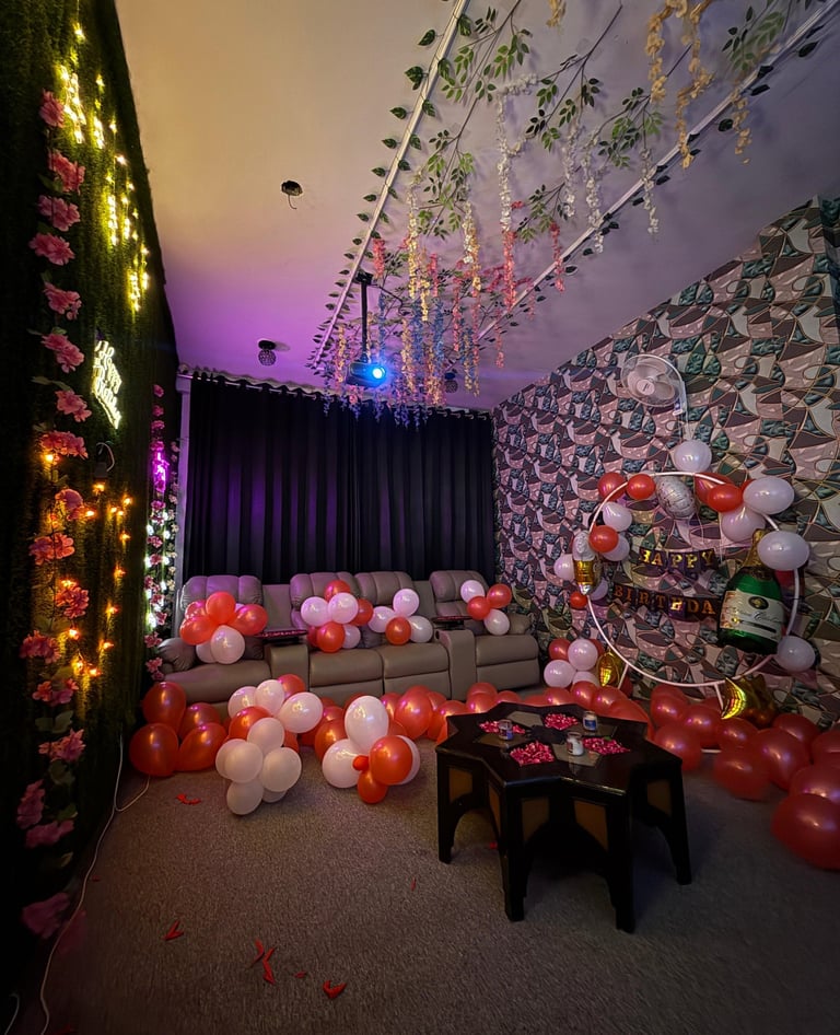 Private theatre birthday celebration at The Jamboree Gurgaon
