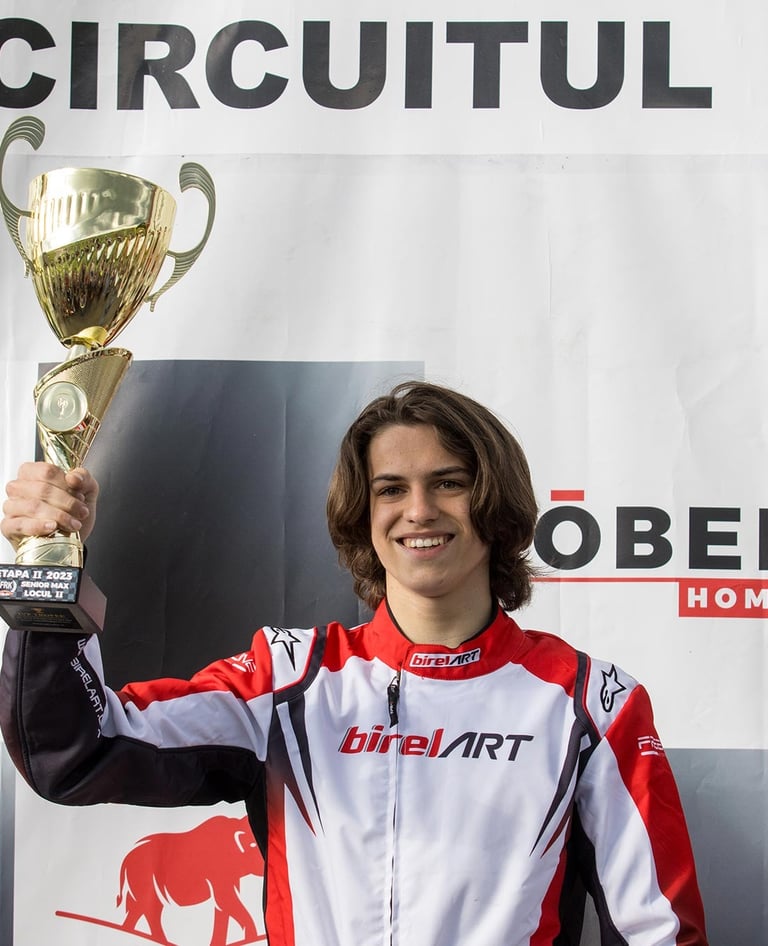 Alexandru Boltasu on the podium