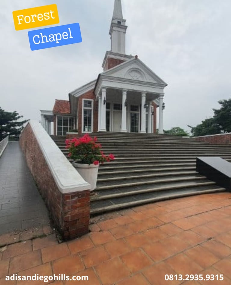 Forest Chapel San Diego Hills Karawang sebagai fasilitas ibadah dan penghormatan terakhir yg tenang