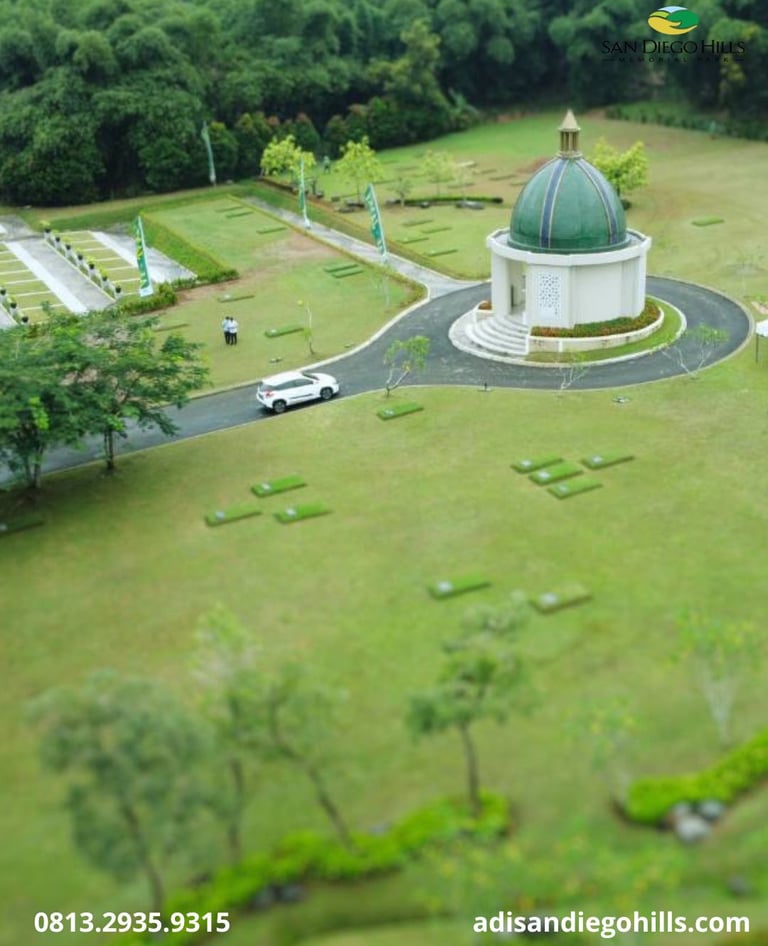 Berbagai tipe makam muslim San Diego Hills Karawang seperti single, semi private, dan private 