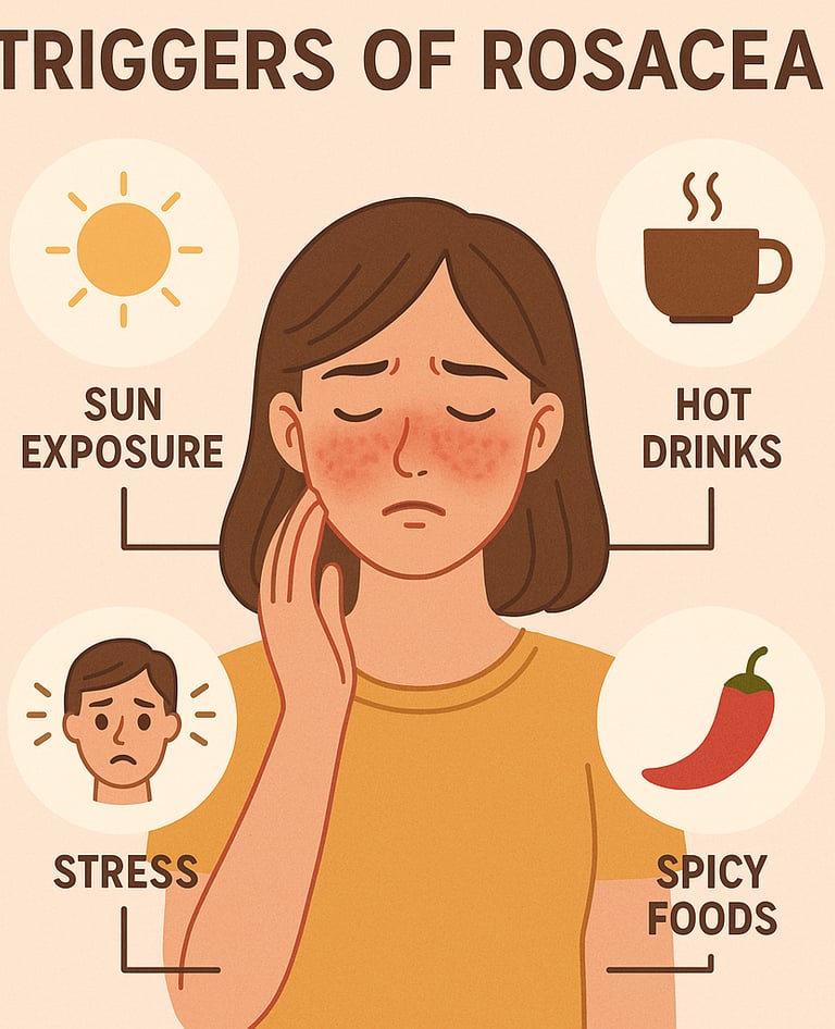 Main triggers of rosacea