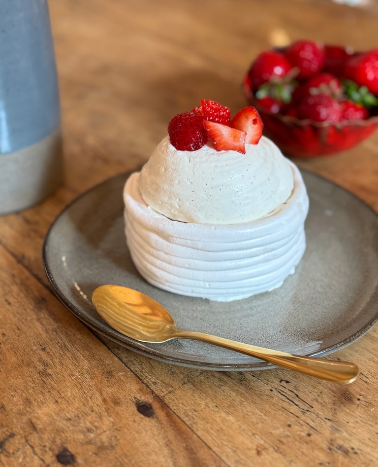 pavlova aux fraises