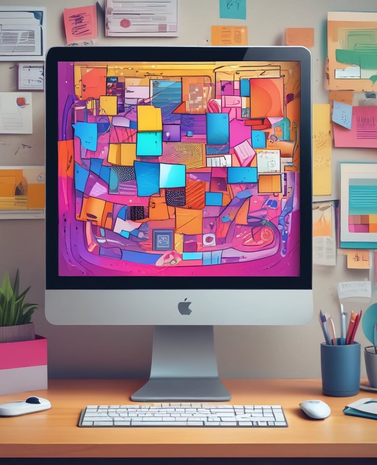 A focused web developer working on a sleek laptop in a minimalist workspace.