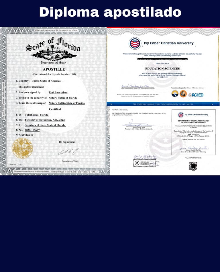 diploma apostilado