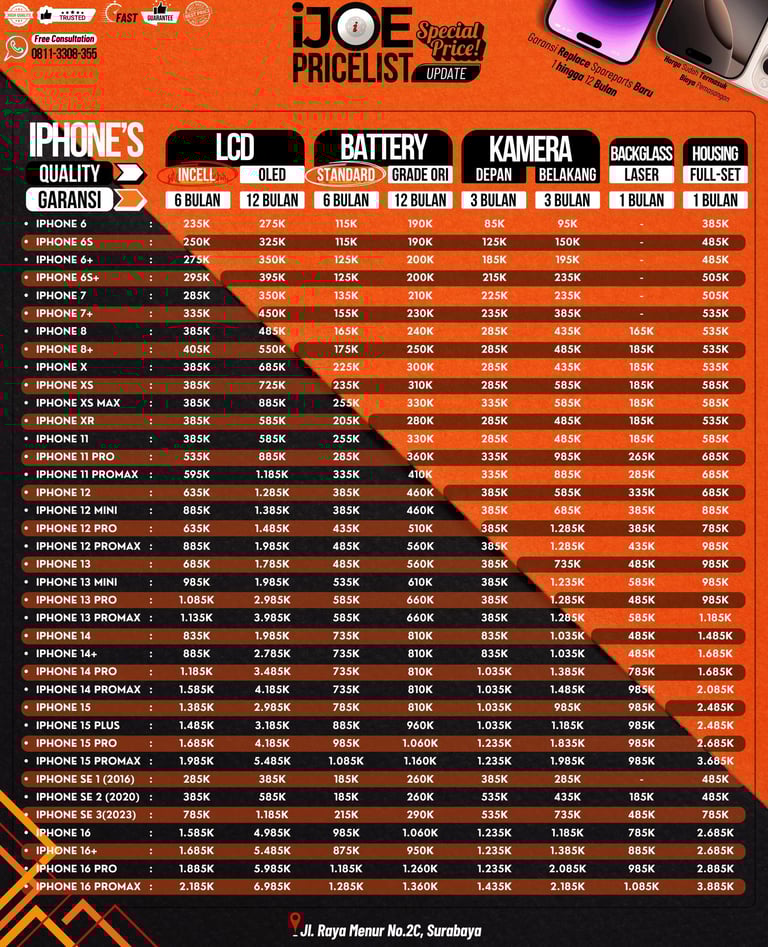 ijoe pricelist iphone