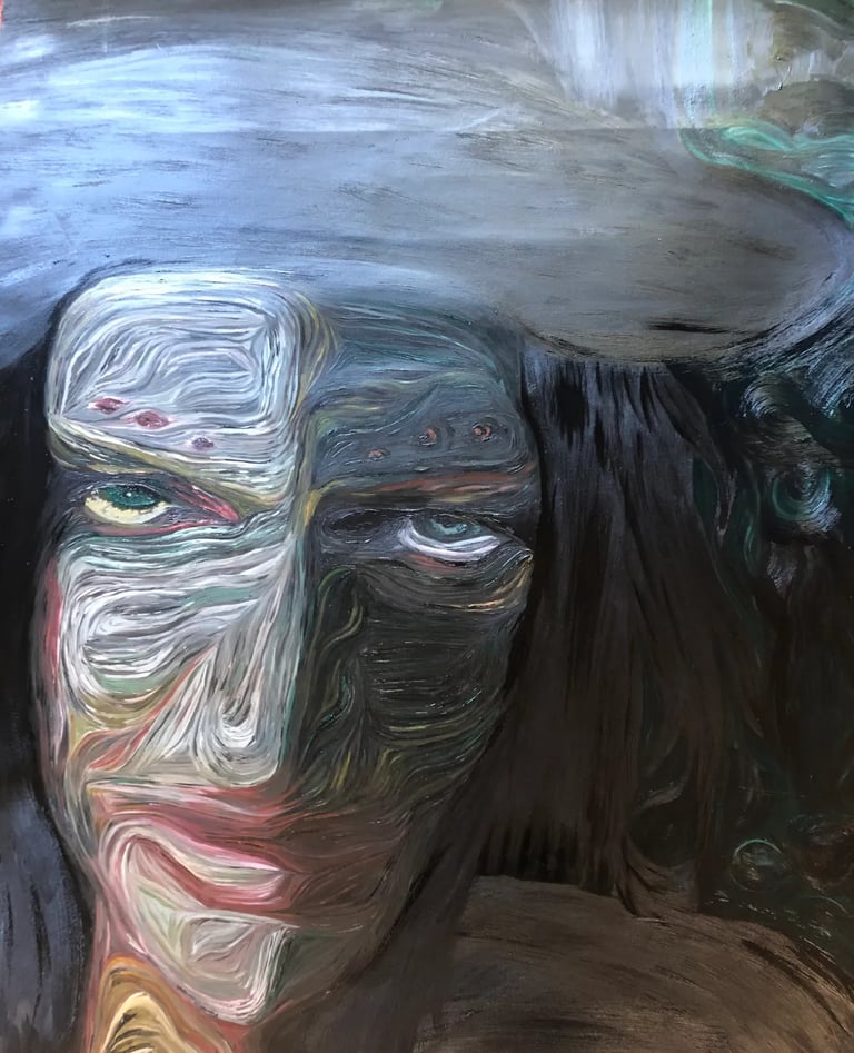 sleepwalking painting Floss Fleury