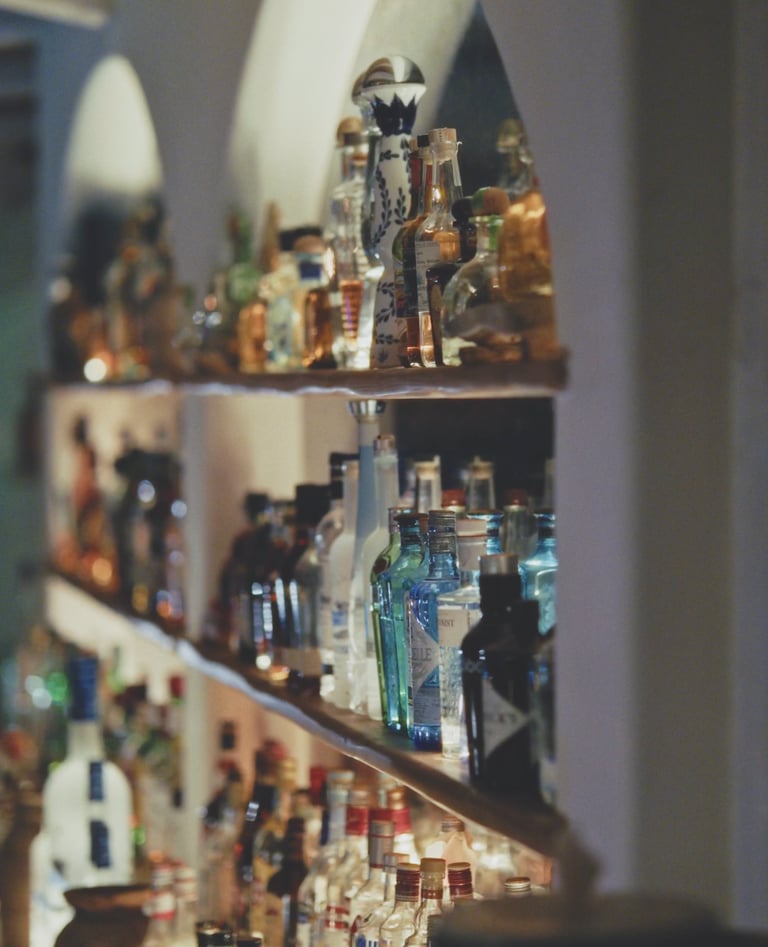 the bar at Kahlua Jungleroom