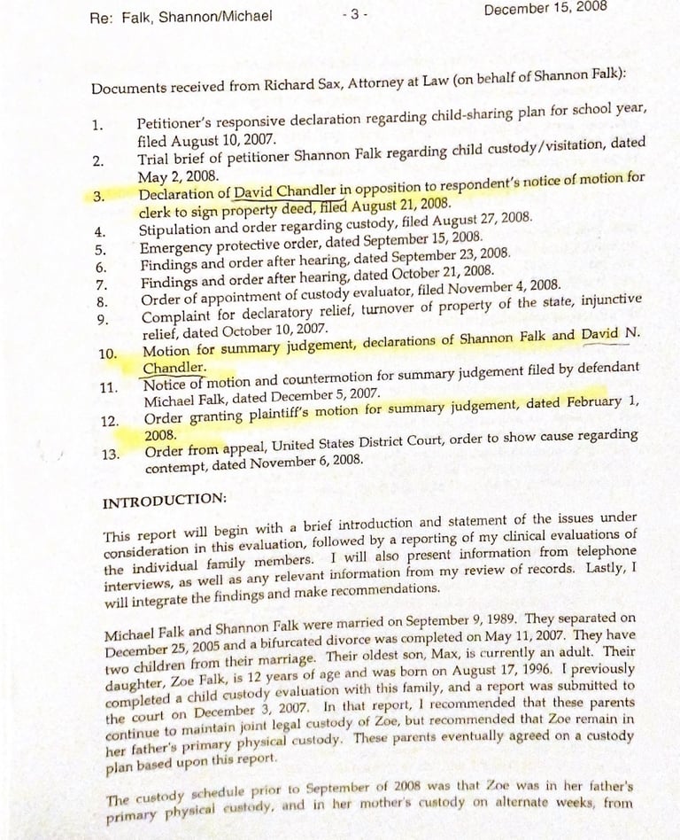 David N. Chandler weighing in on SFL32398 December 2008
