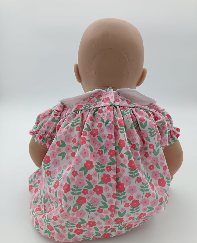 Baby Annabell in handmade floral dress
