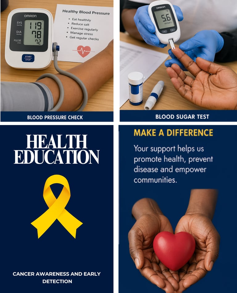 Hands open for donation to support the various healthcare services rendered in the  communities