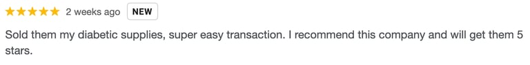 Customer review of cash for diabetic supplies nyc
