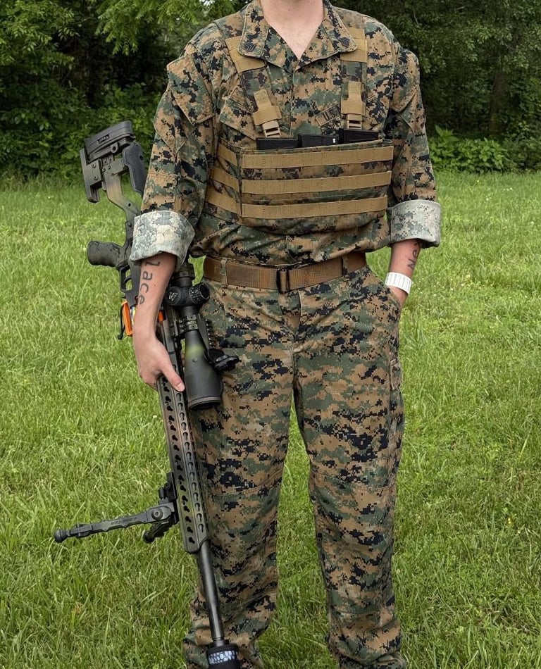Marine shooting match with custom heavy rig