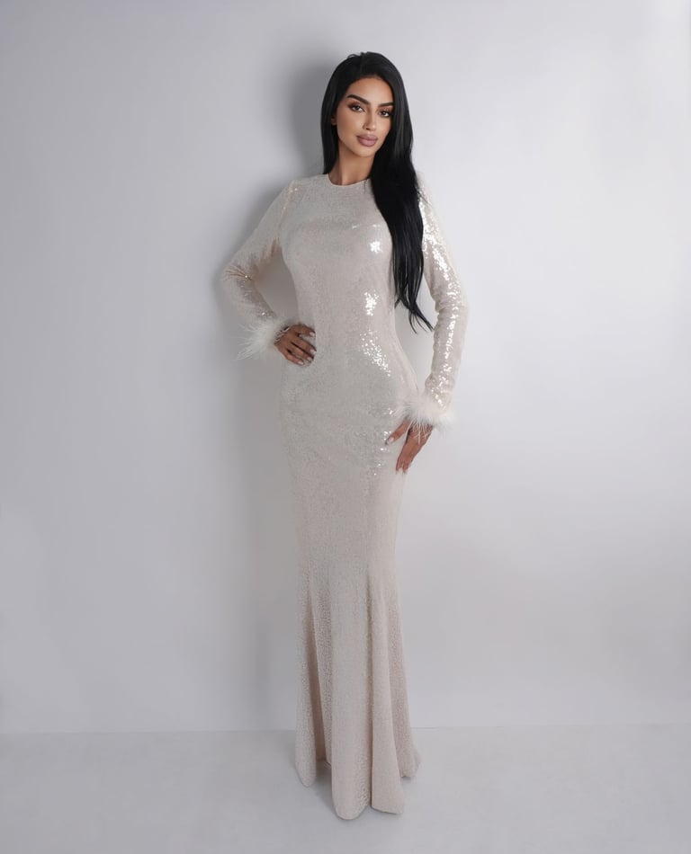 Casual yet professional studio portrait, balancing approachability with a refined look