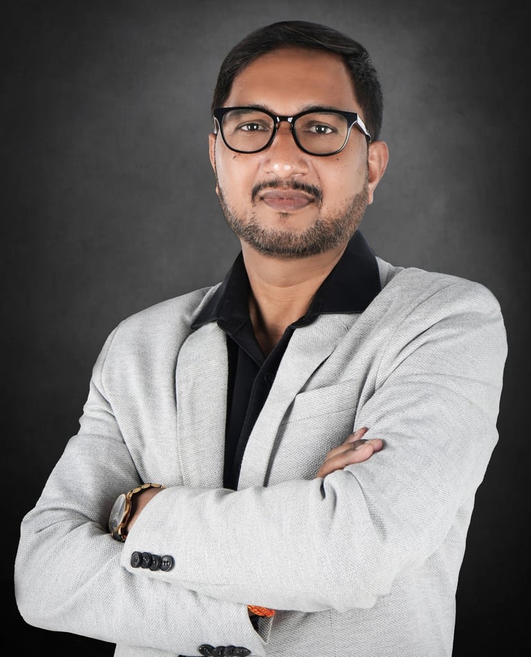 Sharp and polished corporate portrait showcasing a professional in formal attire for LinkedIn.
