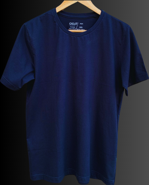 Camiseta ecológica em PET reciclado de manga curta da CicloAmbiental