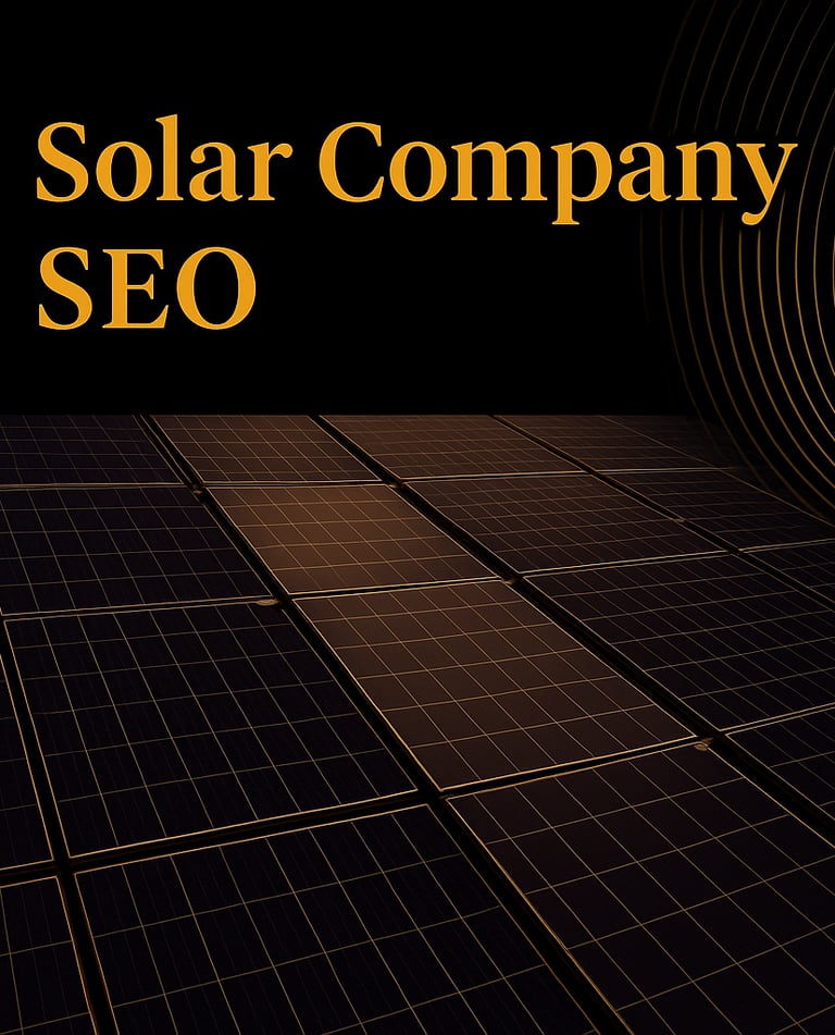 Solar Company SEO