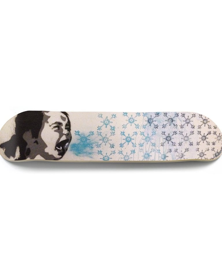 photographie pour décoration murale sur skateboard