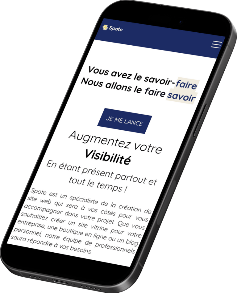 Téléphone responsive