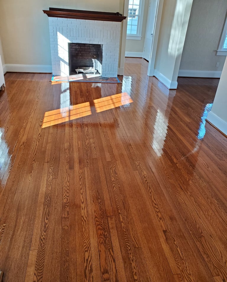 sand and refinish stain oak floors