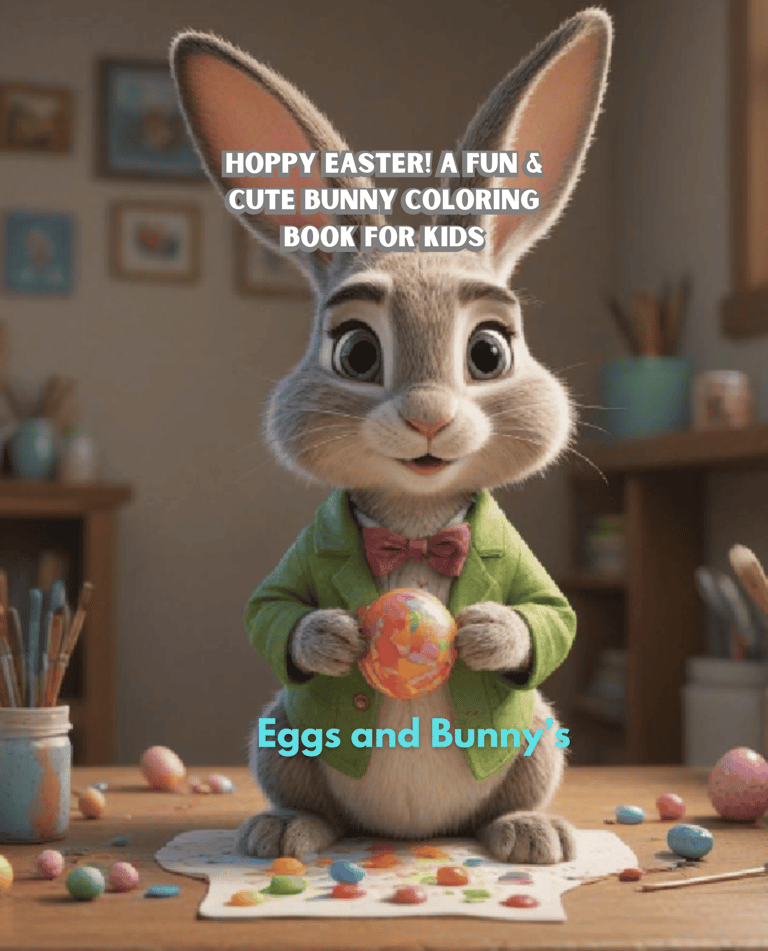 a bunny rabbit with a bunny on it's back and a bunny on the
