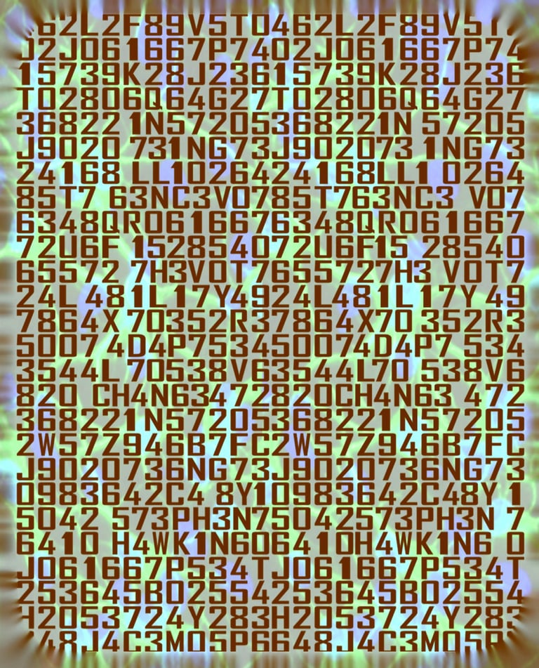 This optical illusion puzzle art reveals a message by Stephen Hawking when viewed the magic eye way.