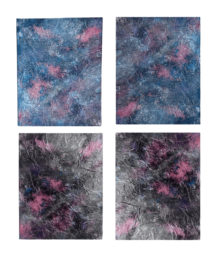 Textured Abstract Changes Colors | Magical Series by Frankie Cervantes | Art by Frankie