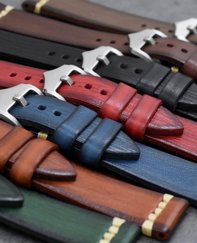 Leather straps and bands 