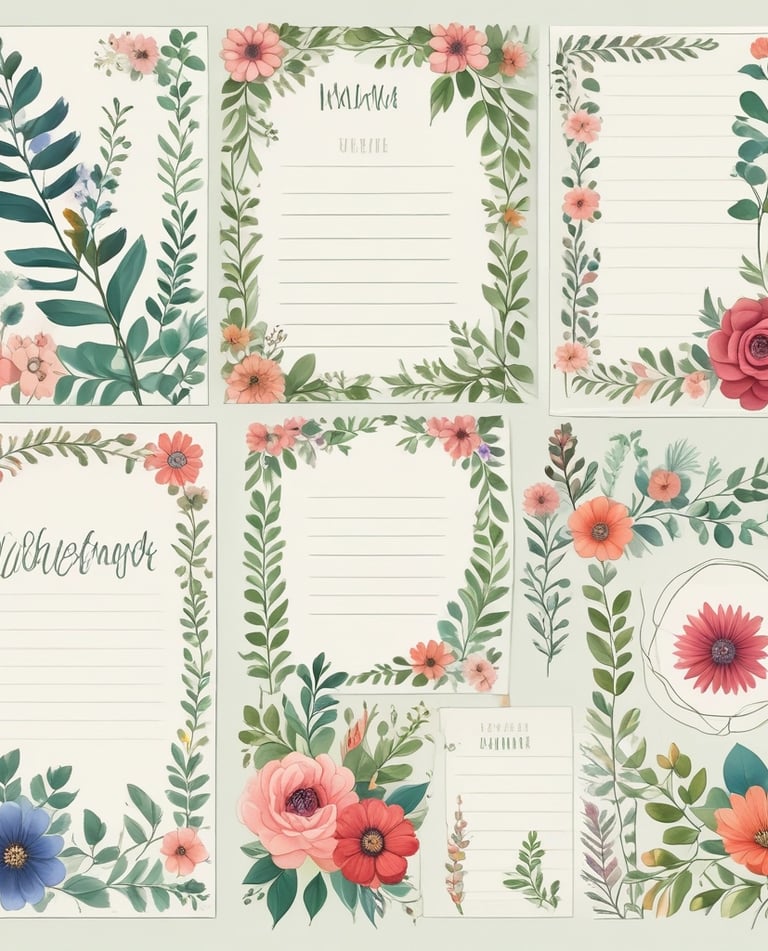 A vibrant collage of digital products including ebooks, website themes, and online course thumbnails displayed on a laptop screen.