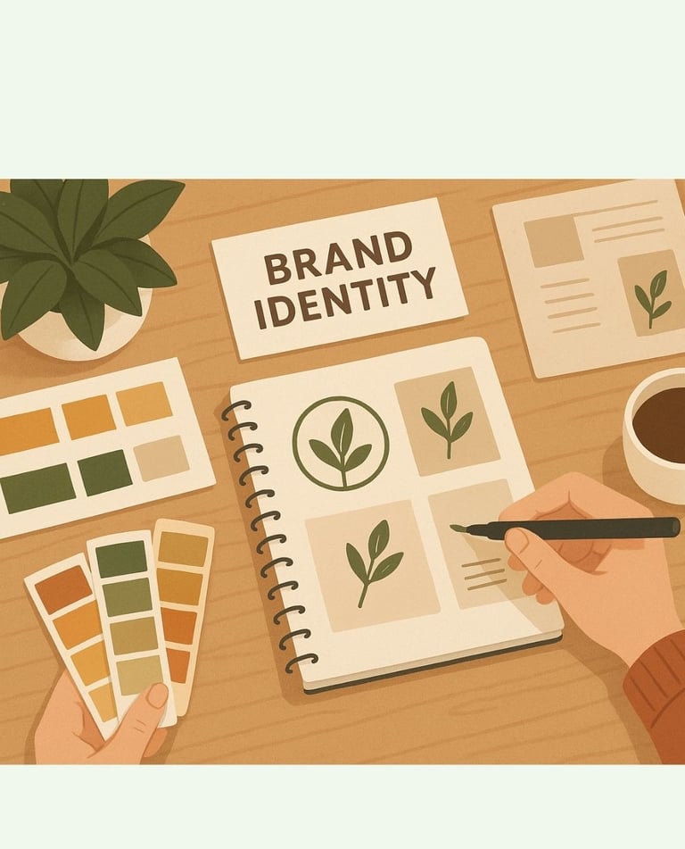 illustration pack identité visuelle