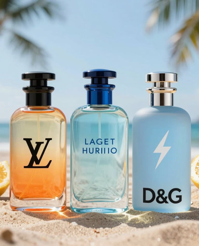 A sleek, elegant perfume bottle resting on a marble surface with soft natural light highlighting its curves.