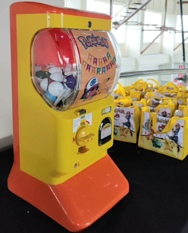 Gashapon Tema Pokemon untuk acara ulang tahun anak