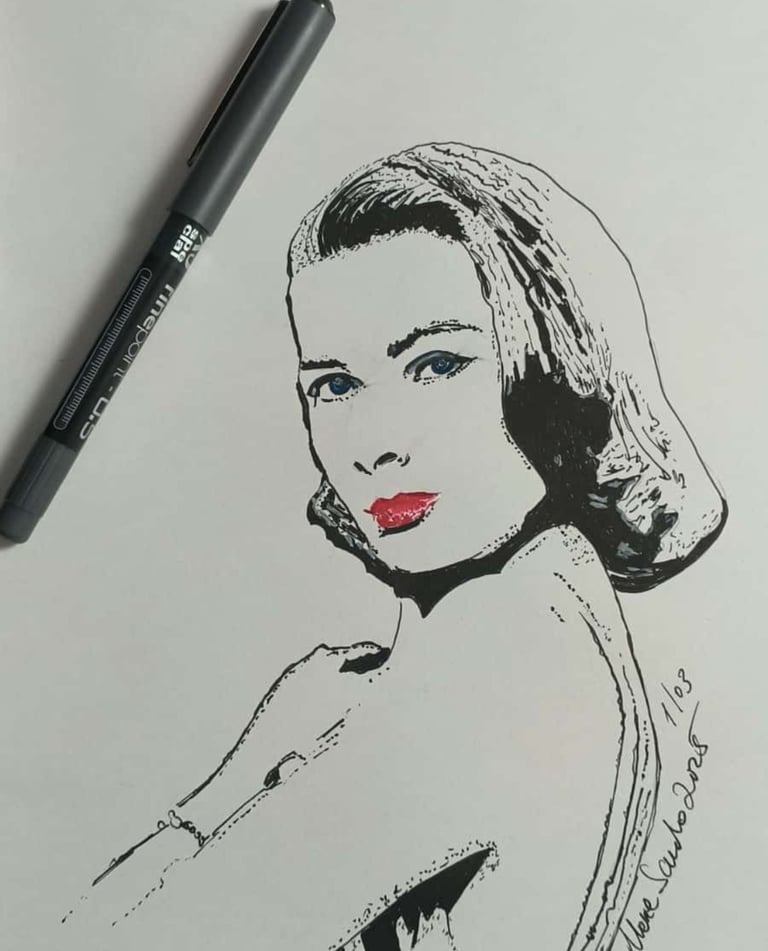 Lámina artística Din A4 – ilustración pintada a mano