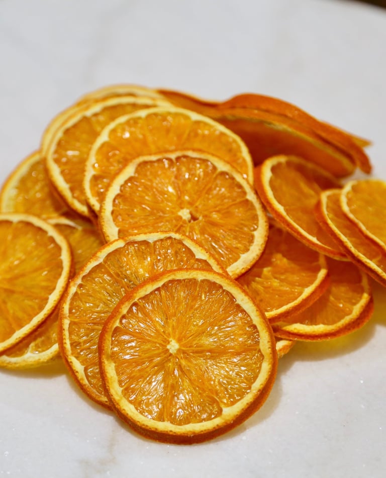 dehydrated orange slices