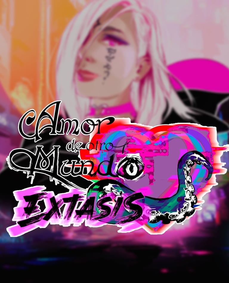 Una mujer, que representa a la master, con el logo de ADOME: un corazón distorsionado