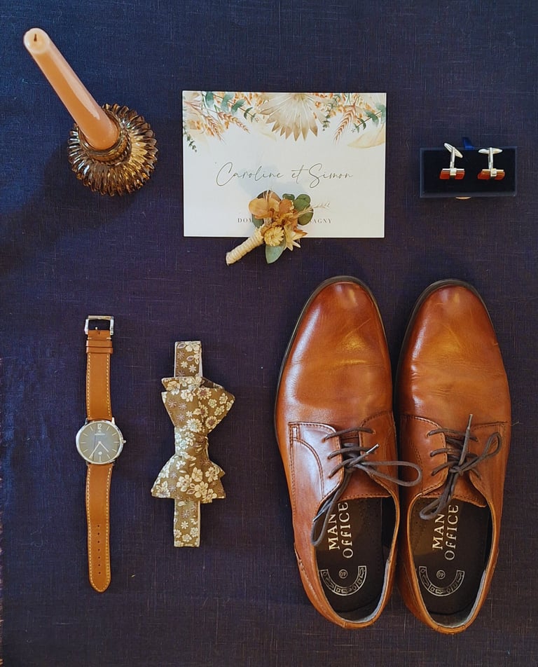 flatlay mariage