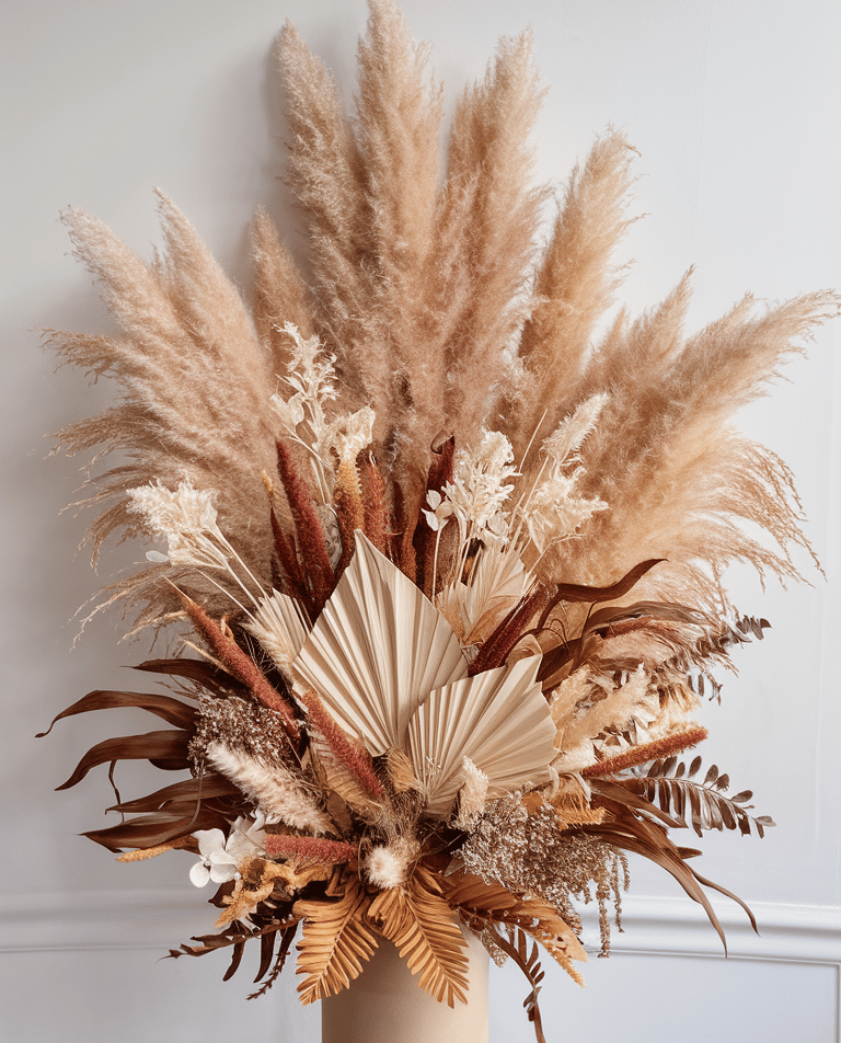 Décoration écolo fleurs séchées Réunion