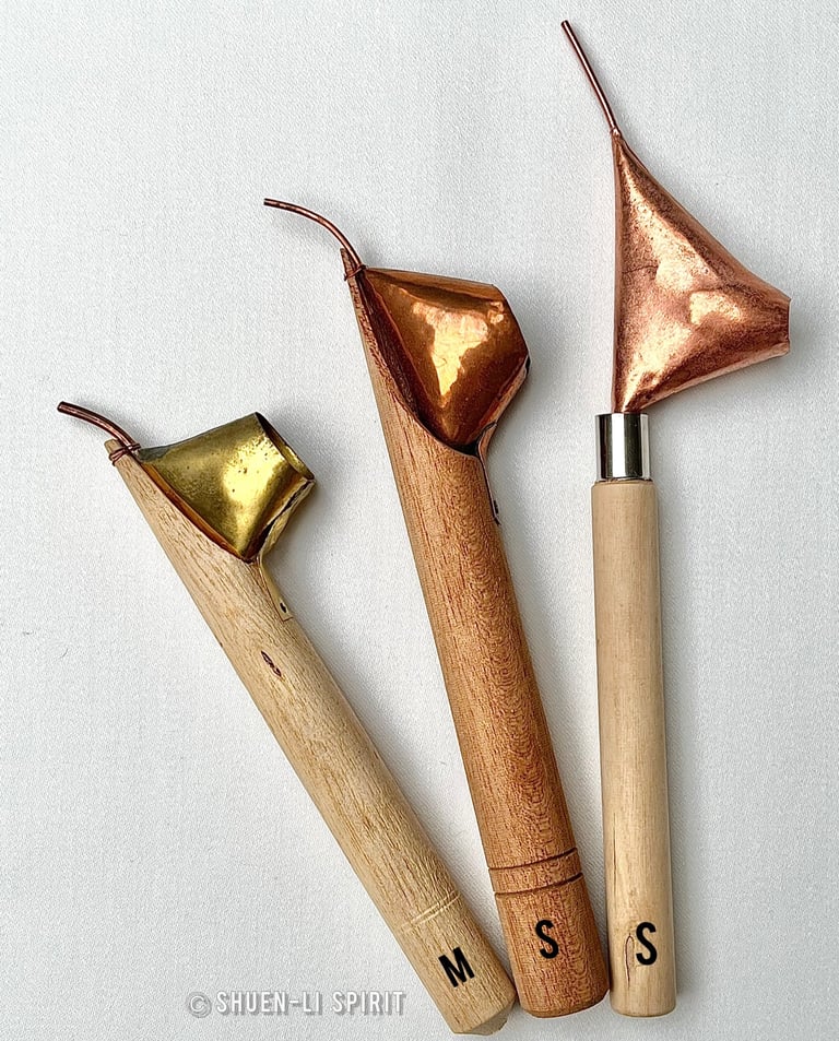 Tjanting, Batik tools, canting, wax pens, buy batik tjanting, Art for the Gentle Spirit