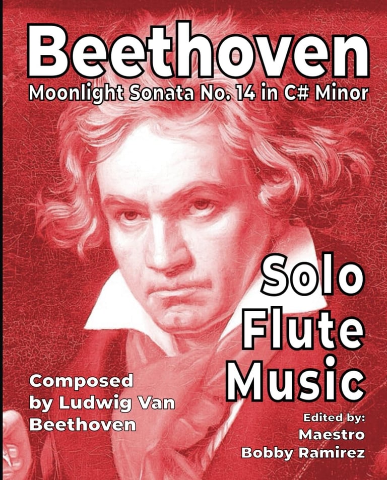 Beethoven Moonlight Sonata No. 14 Solo Flute Music