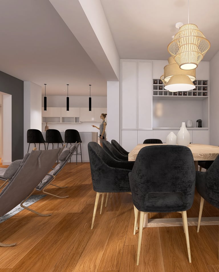 Mobiliario a Medida y Diseño de Comedor | Casa Paroisienne