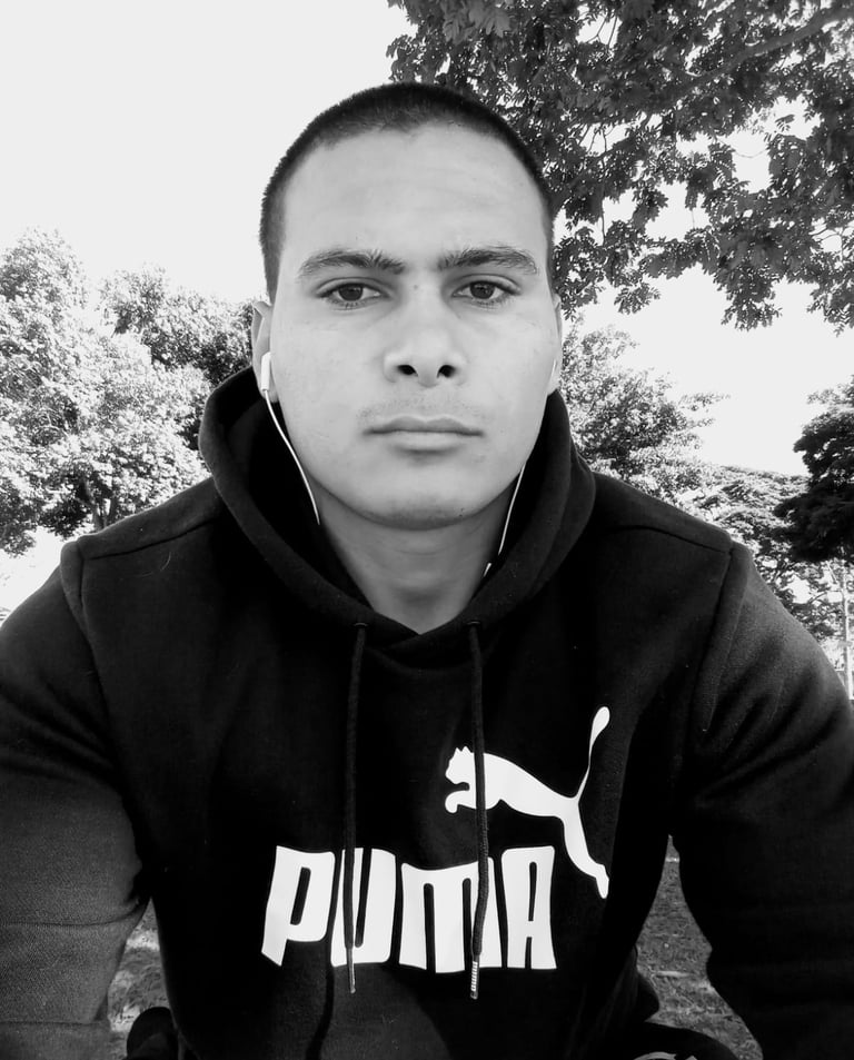 White man with earphone and jacket