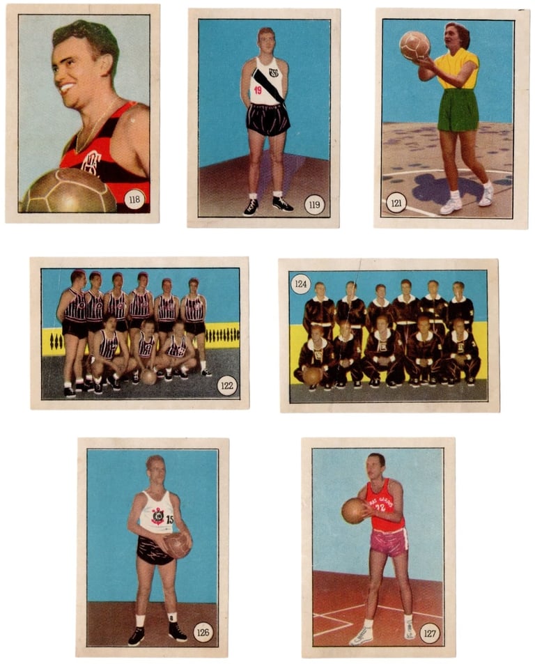 1952 Brazilian Basketball cards Balas Selecoes Series Esportivas