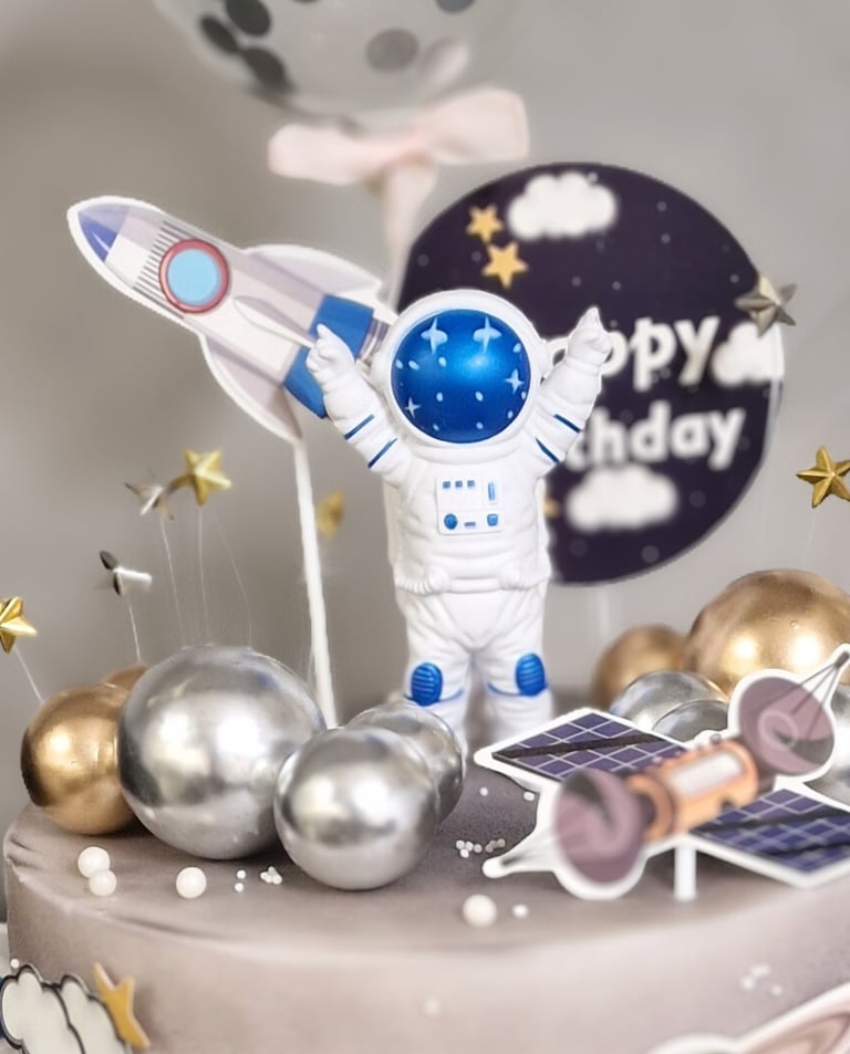 asztronauta gyerek torta