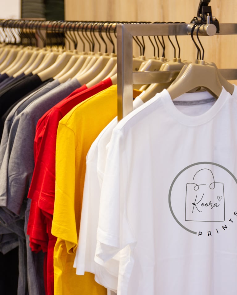 Customized shirts for events and giveaways