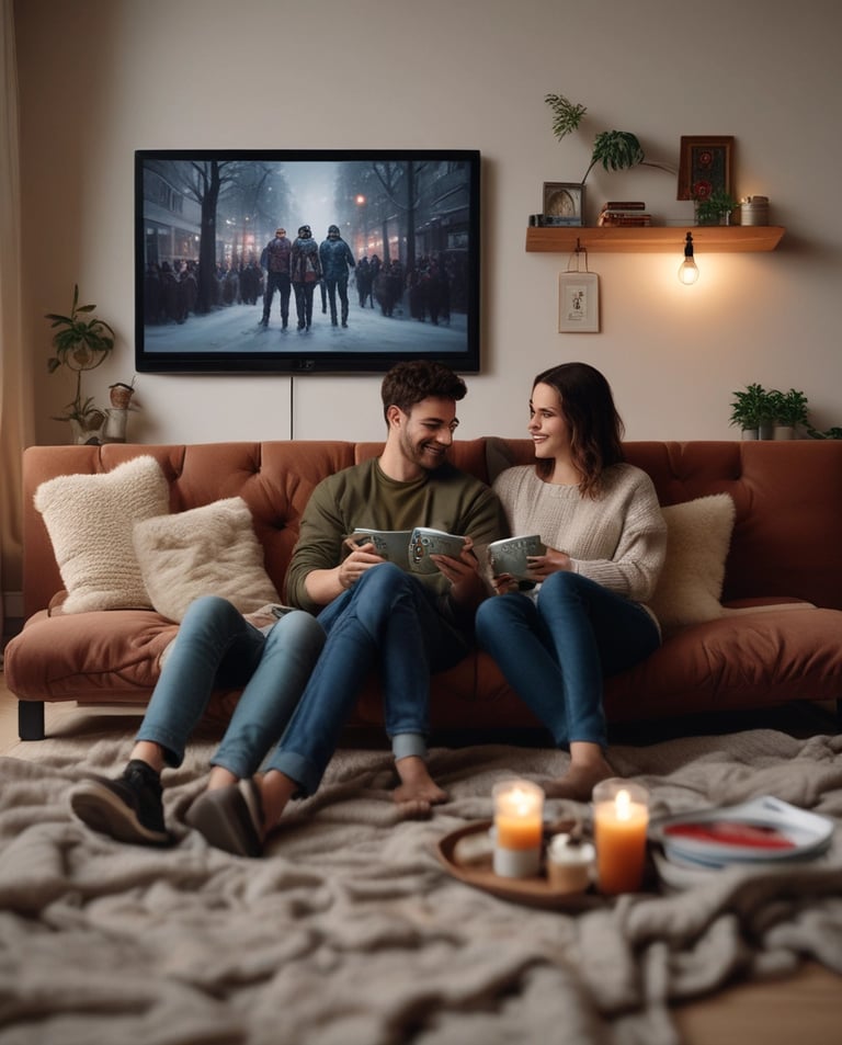 A colorful display of taco-themed t-shirts with playful and festive graphics.