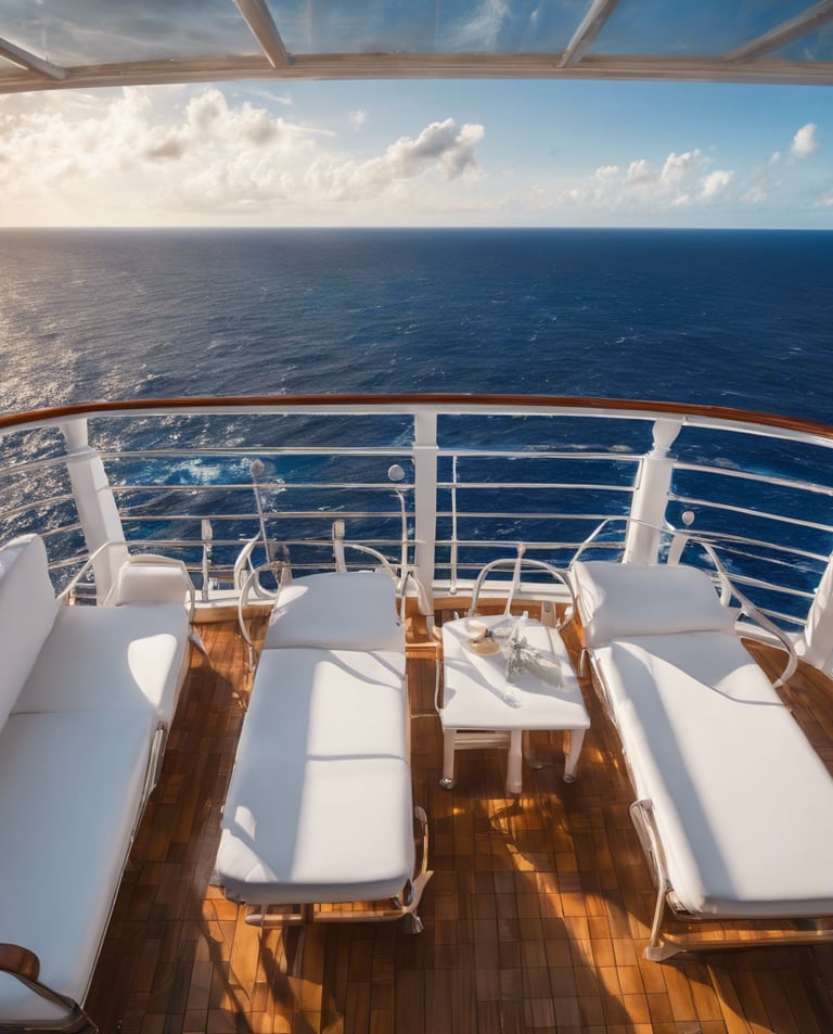 a large cruise ship in the middle of the ocean
