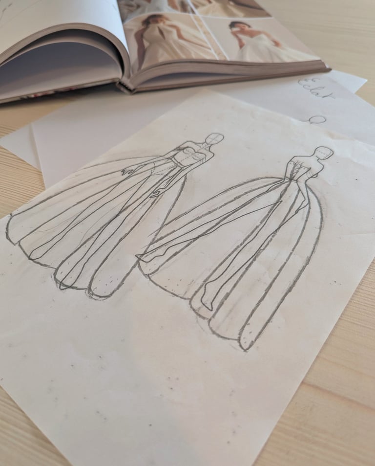 Croquis robe de mariée