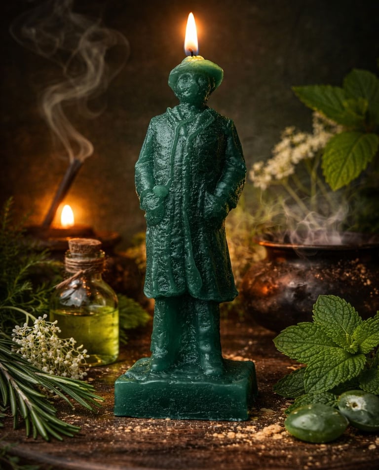 Esta vela representa el ritual de san Gregorio