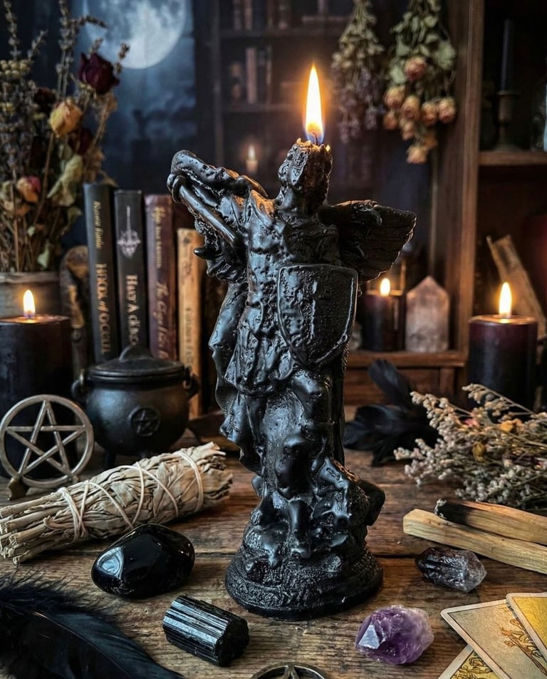 Esta vela representa el ritual del Arcangel San Miguel