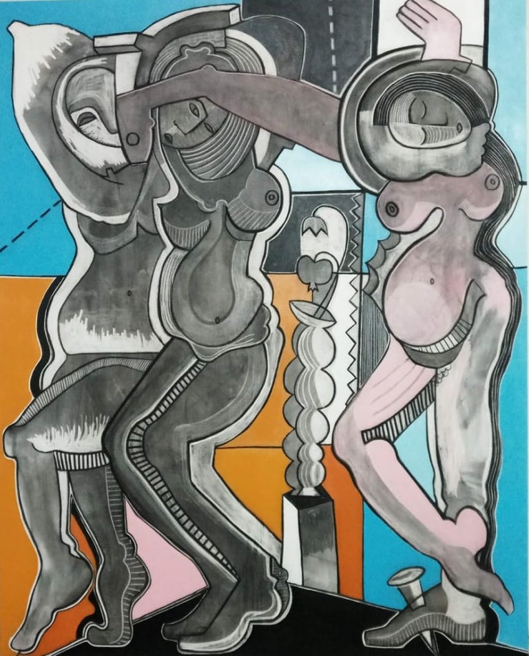 a painting from the artist Vuk Mitevski