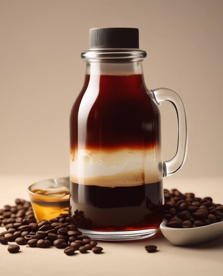 An assortment of colorful, artisanal coffee mugs on a wooden table.